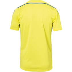 uhlsport Score Kit Set Trikot + Shorts limonengelb/azurblau XL