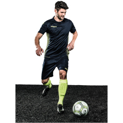 uhlsport Score Kit Set Trikot + Shorts limonengelb/azurblau 3XL