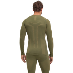 FALKE Warm Langarmshirt Herren 7754 - herb XXL