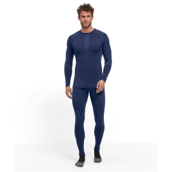 FALKE Warm Langarmshirt Herren 6116 - space blue XXL