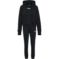 hummel hmlELEMENTAL Jogginganzug mit Kapuze Damen 2042 - black/black XS