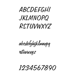 Schriftart Freehand575