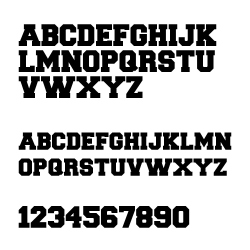 Schriftart Freshman
