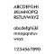 Schriftart Futura