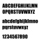 Schriftart impact