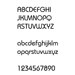 Schriftart Mandala