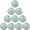 10er Ballpaket hummel hmlAEROFLY Training Fußball 9301 - white/blue/green 4