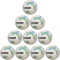 10er Ballpaket hummel hmlPRECISION Training Fußball 9128 - white/blue/yellow 5