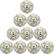 10er Ballpaket hummel hmlAEROFLY Match Fußball 9304 - white/gold/black 5