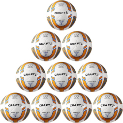 10er Ballpaket CRAFT Hybrid Exclusiv Fußball (60-62 cm) 290g 777330 - orange/blue 3