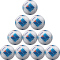 10er Ballpaket molten F4N2810 Fußball Trainingsball weiß/blau 4