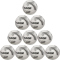 10er Ballpaket hummel hmlPRECISION Classic Fußball 9327 - white/silver/black 5