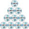 10er Ballpaket DERBYSTAR Bundesliga Brillant Light 350g Leicht-Fußball 2024/25 Kinder weiss/blau/pink 4