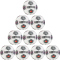 10er Ballpaket DERBYSTAR Bundesliga Magic APS Fußball Spielball 2024/25 weiss/grau/pink 5