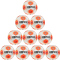 10er Ballpaket DERBYSTAR Bundesliga Club TT Fußball Trainingsball 2024/25 weiss/orange/pink 5
