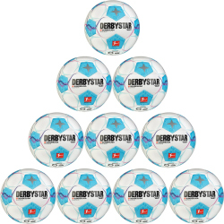 10er Ballpaket DERBYSTAR Bundesliga Brillant Fußball Trainingsball 2024/25