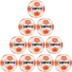 10er Ballpaket DERBYSTAR Bundesliga Club S-Light 290g Leicht-Fußball 2024/25 Kinder