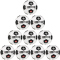10er Ballpaket DERBYSTAR 2. Bundesliga Brillant Classic Fußball Trainingsball 2024/25 weiss/schwarz 5