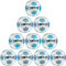 10er Ballpaket DERBYSTAR Bundesliga Brillant APS Fußball Spielball 2024/25 weiss/blau/pink 5