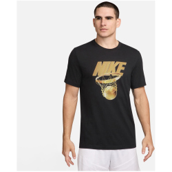 NIKE Dri-FIT Basketball T-Shirt Herren 010 - black S