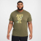 NIKE Dri-FIT kurzarm Fitnessshirt Herren 222 - medium olive S