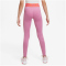 NIKE Pro Dri-FIT Leggings Mädchen 646 - magic flamingo/lt wild mango/white M (137-146 cm)