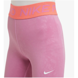 NIKE Pro Dri-FIT Leggings Mädchen 646 - magic flamingo/lt wild mango/white L (146-156 cm)