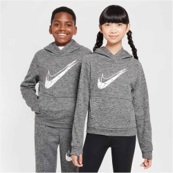 NIKE Multi Therma-FIT Repel Fleece Hoodie Kinder 010 - black/lt smoke grey/htr/white L (147-158 cm)