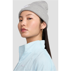 NIKE PEAK Futura Beanie 063 - dk grey heather/white