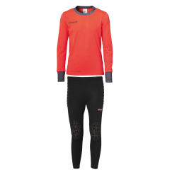 uhlsport Score Torwart-Set Junior Fluo Rot/Grau 116