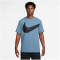 NIKE Hyverse Swoosh Dri-FIT kurzarm Fitnessshirt Herren 429 - aegean storm/black S