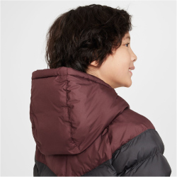 NIKE Sportswear Winterjacke mit Kapuze Kinder 652 - burgundy crush/anthracite/lt photo blue L (147-158 cm)