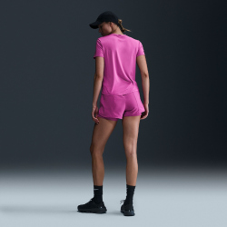 NIKE One Classic Dri-FIT kurzarm Fitness-Trainingsshirt Damen 518 - hot fuchsia/black S