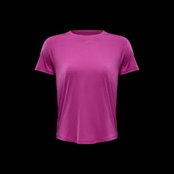 NIKE One Classic Dri-FIT kurzarm Fitness-Trainingsshirt Damen 518 - hot fuchsia/black S