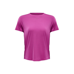 NIKE One Classic Dri-FIT kurzarm Fitness-Trainingsshirt Damen 518 - hot fuchsia/black S