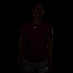 NIKE One Classic Dri-FIT kurzarm Fitness-Trainingsshirt Damen 518 - hot fuchsia/black S