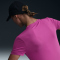 NIKE One Classic Dri-FIT kurzarm Fitness-Trainingsshirt Damen 518 - hot fuchsia/black S