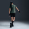 NIKE One Classic Dri-FIT kurzarm Fitness-Trainingsshirt Damen 338 - vintage green/black S