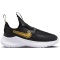 NIKE Flex Runner 3 Sneaker Kinder 006 - black/metallic gold-white 25