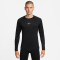 NIKE Pro Warm langarm Trainingsshirt Herren 010 - black/white S
