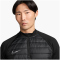 NIKE Academy Winter Warrior Therma-FIT Global 1/2-Zip Fußball Trainings-Top Herren 013 - black/volt/reflective silv L