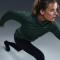 NIKE Therma-FIT Element Swift Rollkragen langarm Laufshirt Damen 338 - vintage green/reflective silv M