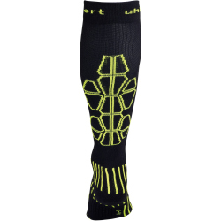 uhlsport Kompressionsstrumpf Schwarz/Fluo Gelb 41-44