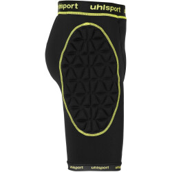 uhlsport Bionikframe gepolsterte Torwart-Unterziehshorts schwarz/fluo gelb XXL