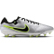 NIKE Tiempo Legend 10 Pro FG Fußballschuhe Herren 001 - metallic silver/black-volt 40.5