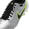 NIKE Tiempo Legend 10 Pro FG Fußballschuhe Herren 001 - metallic silver/black-volt 40.5