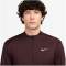 NIKE Element Dri-FIT 1/2-Zip Laufshirt Herren 652 - burgundy crush/reflective silv S