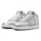 NIKE Court Vision Mid-Top Sneaker Damen 108 - white/metallic silver 36