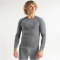 UYN Evolutyon Biotech Melange langarm Funktionsshirt Herren J801 - dark grey melange/blue S/M