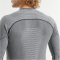 UYN Evolutyon Biotech Melange langarm Funktionsshirt Herren J801 - dark grey melange/blue S/M